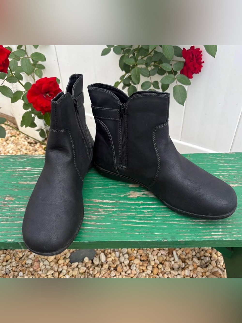 Sporto Flynn Women's Black Ankle Boots Size 10 Water Resistant